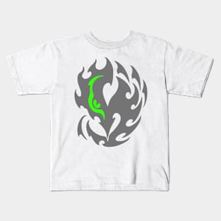 Single eye abstarct bird design Kids T-Shirt